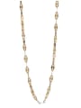 Sterling Silver minimalist bar chain Gold Plated