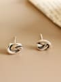Delightful Knots Charming 925 silver Stud Earrings