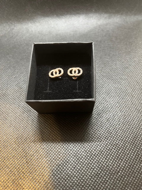 Timeless Elegance Rhodium-Plated Sterling Silver Diamonique Earrings- Vintage and Preloved