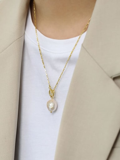 Elegant delicate pendant with Freshwater Pearl - weddings