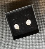 Very Sparkly Simple Oval CZ Stud Earrings for everyday style and glitter