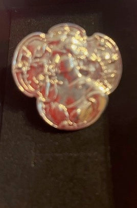 Art  Nouveau Silver Plated Brooch Vintage